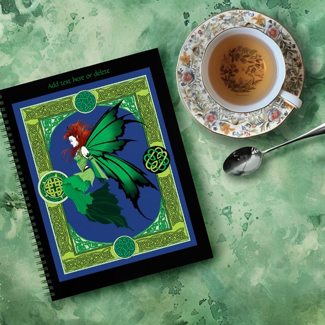 Celtic Knot Work Green Fairy Notizbuch (Von Creator hochgeladen)