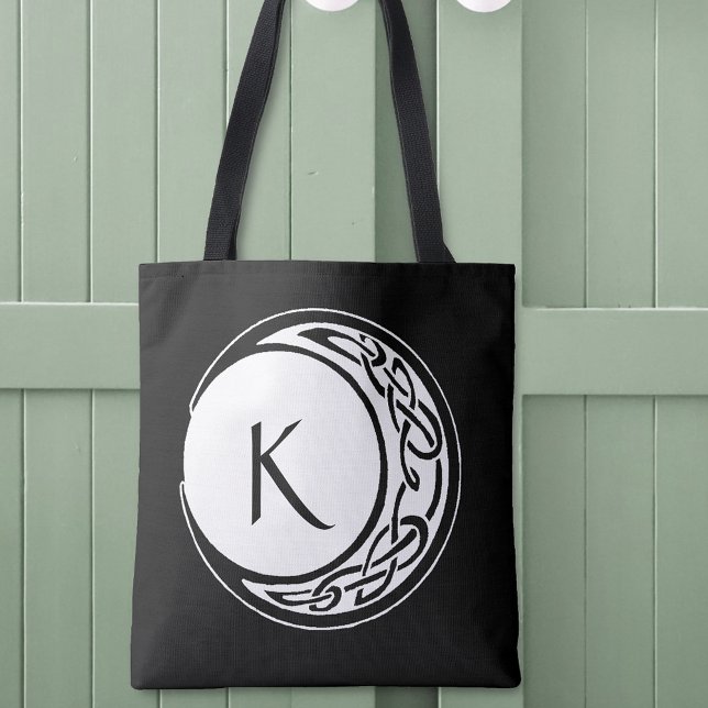 Celtic Knot Work Moon Circle Monogram Tasche (Von Creator hochgeladen)