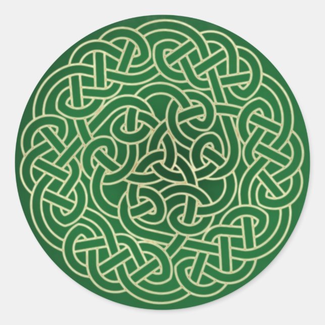 Celtic Knot - Zieh dein Irisch an! Runder Aufkleber (Vorderseite)