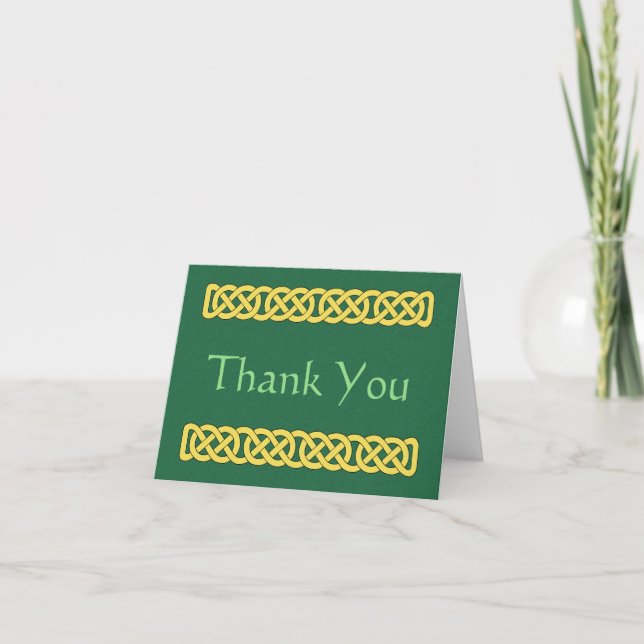 Celtic Knüpfarbeit Band Danke Card Karte (Vorderseite)