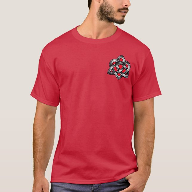 Celtic Knüpfarbeit Faithful Heart Shirt (Vorderseite)