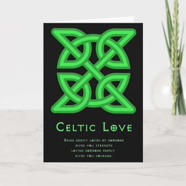Celtic Liebe Grußkarte Karte (Vorderseite)