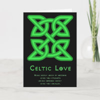 Celtic Liebe Grußkarte