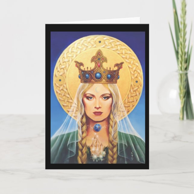 Celtic Madonna von Elizabeth Kyle. Karte (Vorderseite)