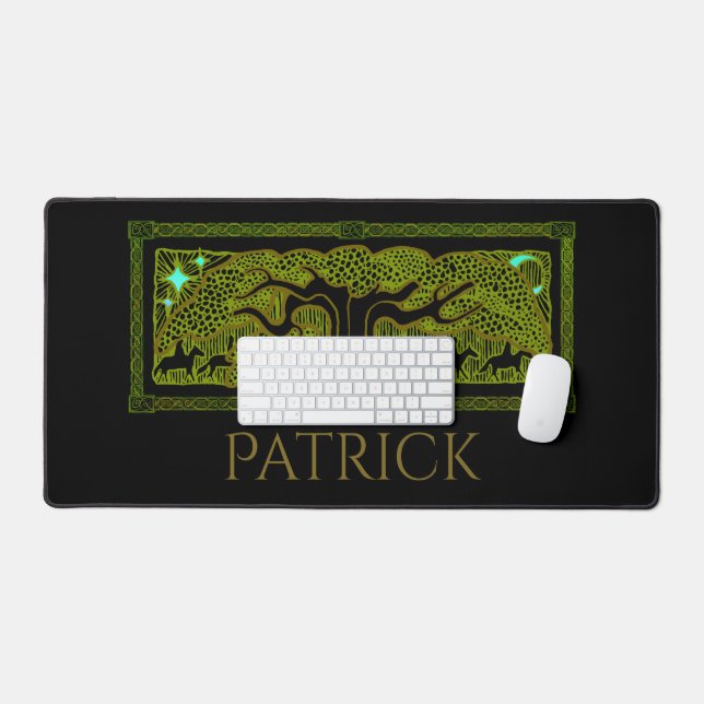 Celtic Magic - The Great Tree Personalisiert Schreibtischunterlage (Tastatur & Maus)