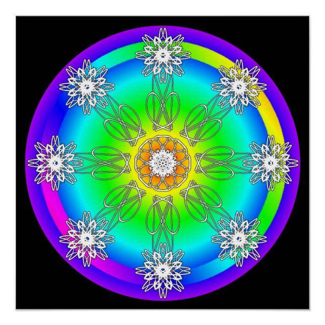 Celtic Mandala Glossy Poster (Vorderseite)