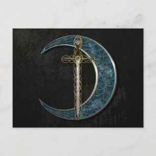 Celtic Moon Postcard Postkarte