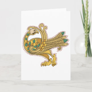 Celtic Moyen Age Goen Peacock, Carte de voeux