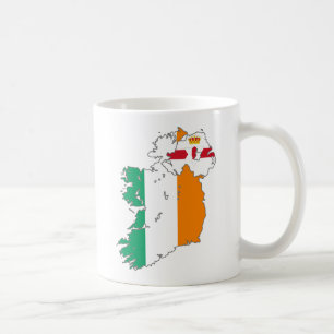 Celtic Nation Irish Map Kaffeetasse