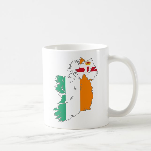 Celtic Nation Irish Map Kaffeetasse (Rechts)