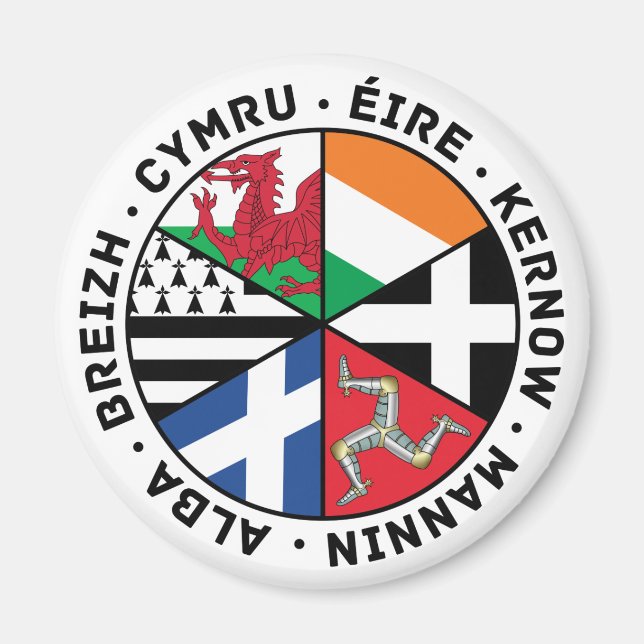 Celtic Nations Flags Magnet (Vorne)