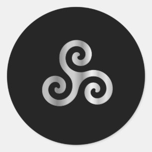 Celtic Neopaganism Dreiergruppen-Spirale Runder Aufkleber