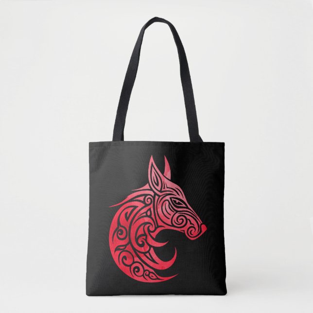 Celtic Nordic Fox Tasche (Vorderseite)