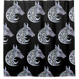 Celtic Nordic Winter Fox Duschvorhang