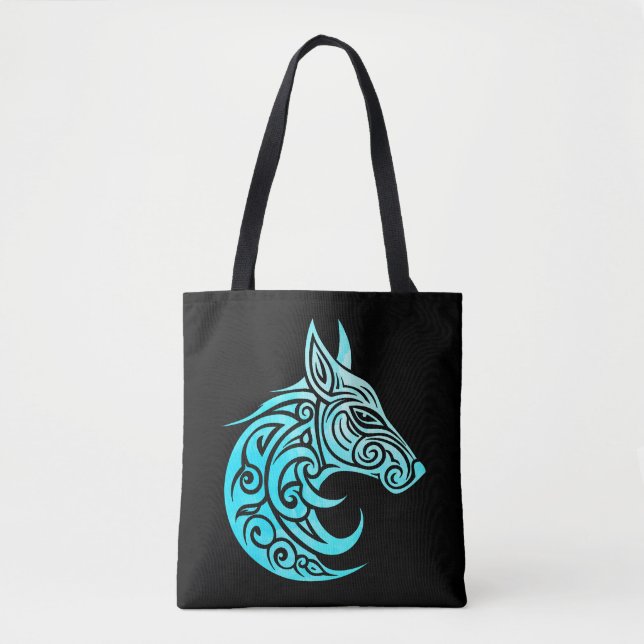 Celtic Nordic Winter Fox Tasche (Vorderseite)