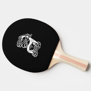 Celtic/Nordischer Hirsch Ping Pong Schläger Tischtennis Schläger
