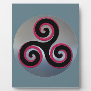 Celtic Powerful Viel Glück Symbols Fotoplatte
