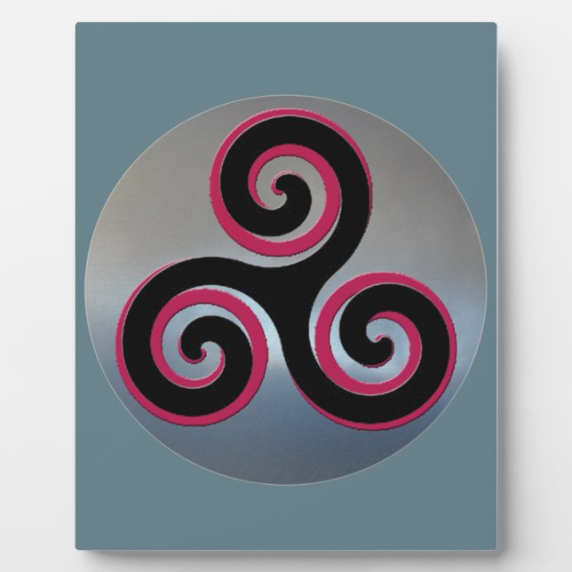 Celtic Powerful Viel Glück Symbols Fotoplatte (Vorderseite)