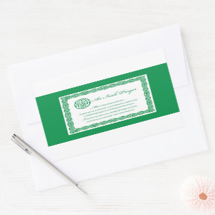 Celtic Prayer St. Patrick's Day Rechteckiger Aufkleber