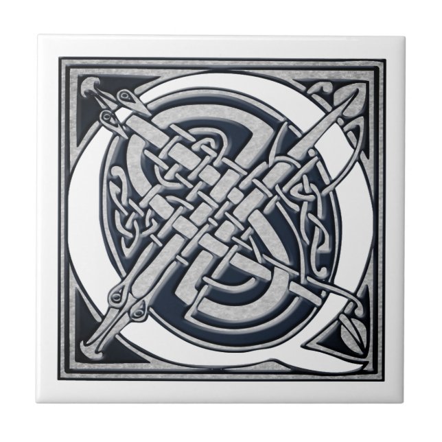 Celtic Q Monogram Fliese (Vorderseite)