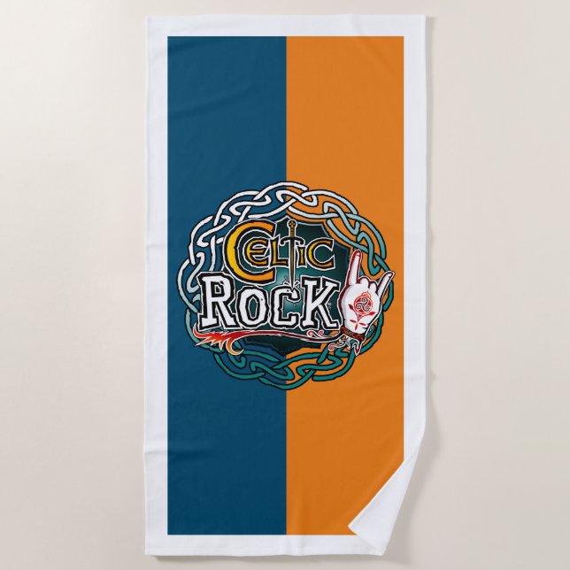Celtic Rock (Begriffsklärung) Strandtuch (Vorderseite)