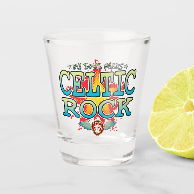 Celtic Rock Soul Shot Glass Schnapsglas (Vorderseite)