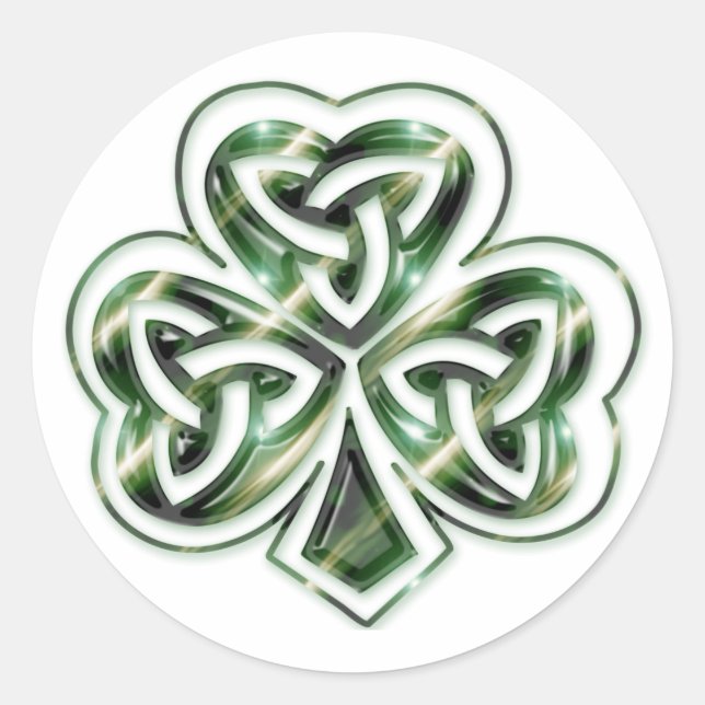 Celtic Shamrock Design 2 Sticker 2 (Vorderseite)