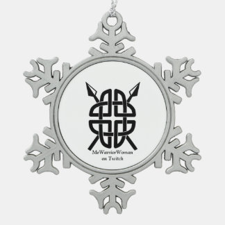 Celtic Shield, MeWarriorWoman auf Twitch Schneeflocken Zinn-Ornament