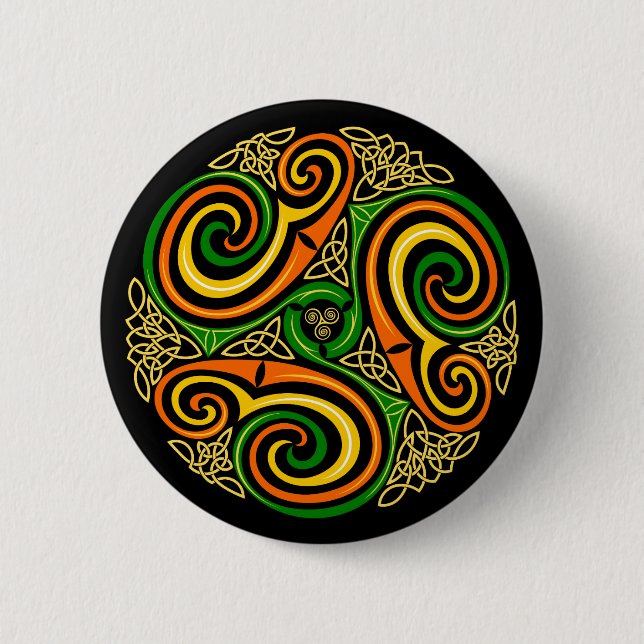 Celtic Spirals Button (Vorderseite)