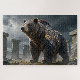 Celtic Spirit Animal Bär Puzzlespiel