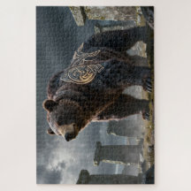 Celtic Spirit Animal Bär Puzzlespiel