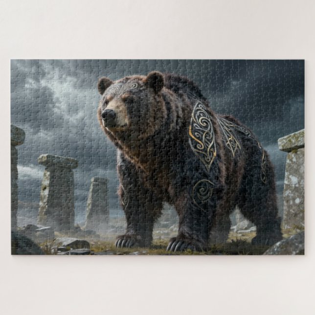 Celtic Spirit Animal Bear Jigsaw Puzzle (Horizontal)