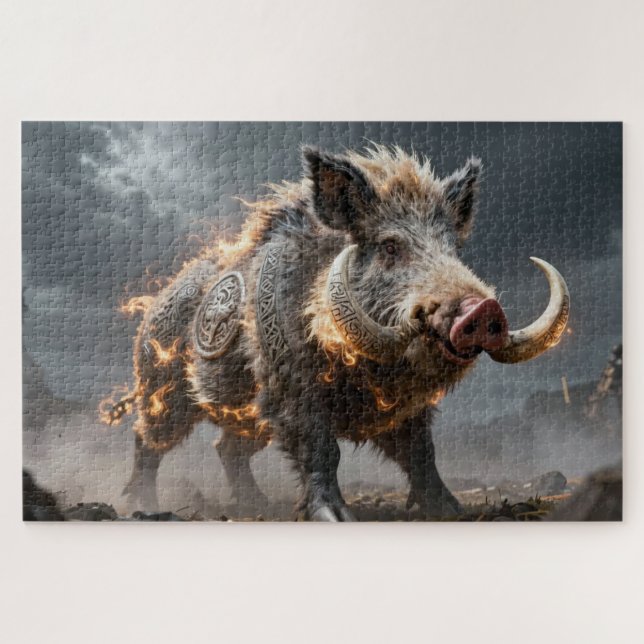 Celtic Spirit Animal Eber Puzzle (Horizontal)