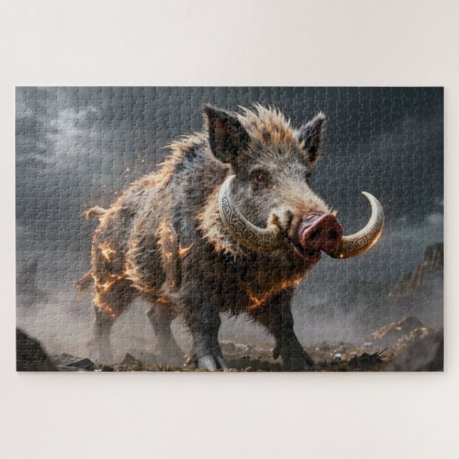 Celtic Spirit Animal Eber Puzzle (Horizontal)