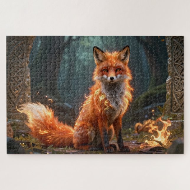 Celtic Spirit Animal Fox Jigsaw Puzzle (Horizontal)