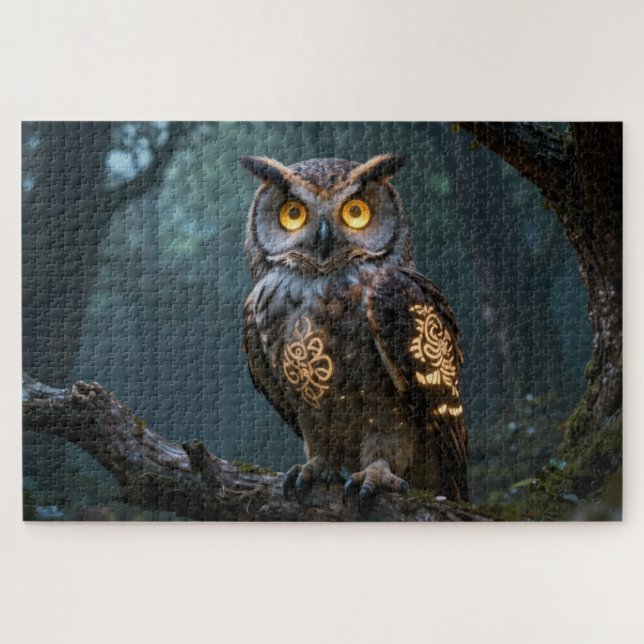 Celtic Spirit Animal Owl Jigsaw Puzzle (Horizontal)