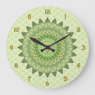 Celtic St. Patty's Day Clock Große Wanduhr