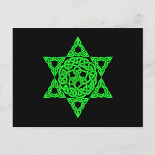 Celtic Star of David Postcard Postkarte (Vorderseite)
