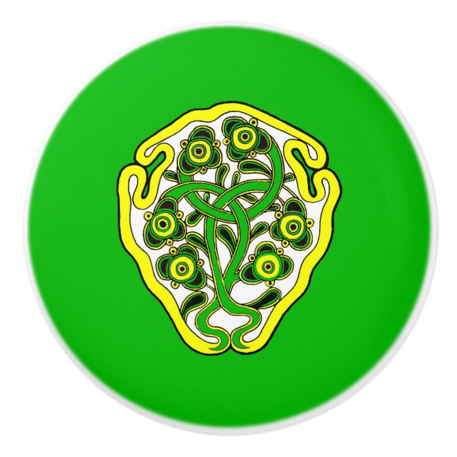 Celtic-Symbol Keramikknauf (Vorderseite)