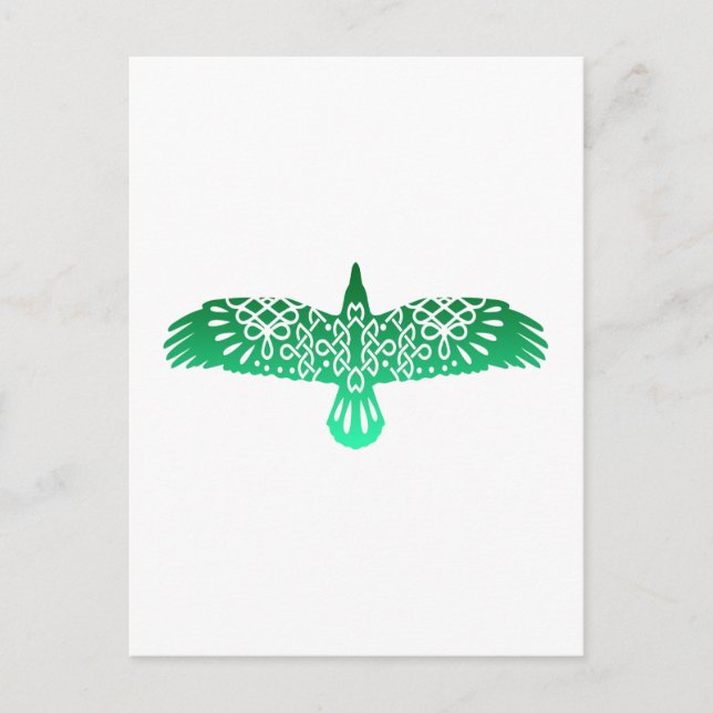 Celtic Symbol Raven Gift Idea Postkarte (Vorderseite)
