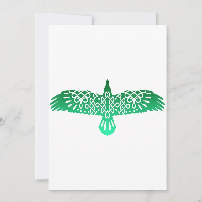 Celtic Symbol Raven Gift Idea Save The Date (Vorderseite)