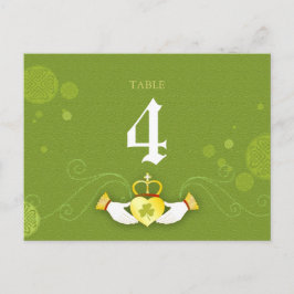 Celtic Themed Wedding Tischnummer Card