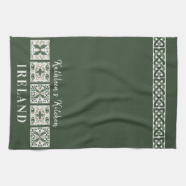 Celtic Tiles Ireland Personalisiert Geschirrtuch