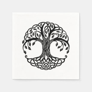Celtic tree of life serviette