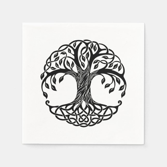 Celtic tree of life serviette (Vorderseite)