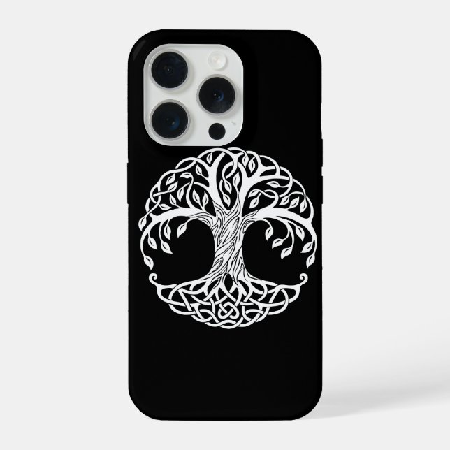 celtic tree phone case iPhone 15 pro hülle (Rückseite)