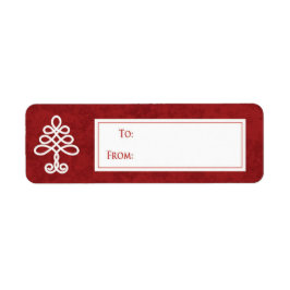Celtic Tree Weihnachtsgeschenk-Aufkleber