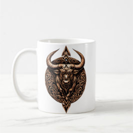 Celtic Tribal Taurus Zodiac Mug Kaffeetasse