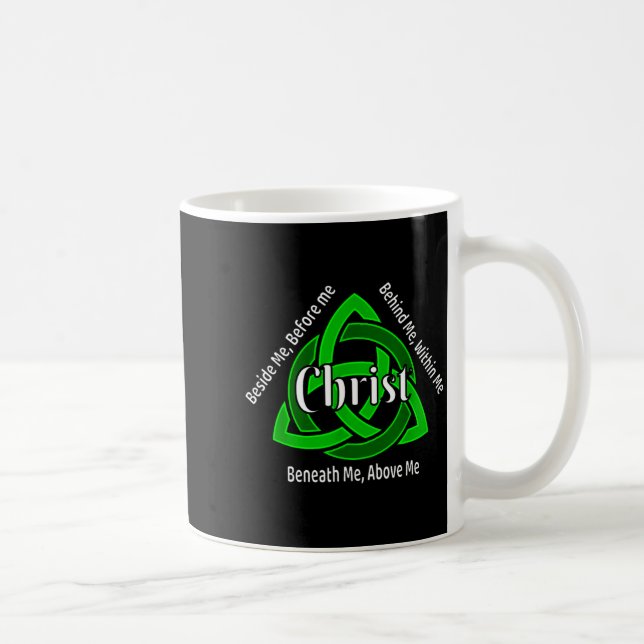 Celtic Trinity Kno St Patricks Prayer Christian  Kaffeetasse (Rechts)