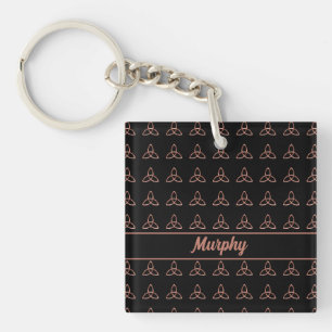 Celtic Trinity Knot Irish Wedding Monogram Schlüsselanhänger
